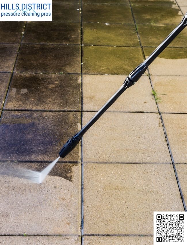 What equipment is used for roof washing?